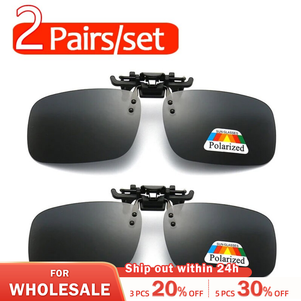 Fishing Sunglasses Polarized - Polarized Clip Sunglasses 2Pcs Set Myopia