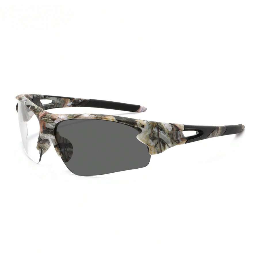 Semi-Rimless Camouflage Sport  - Fishing Sunglasses Polarized recension och pris