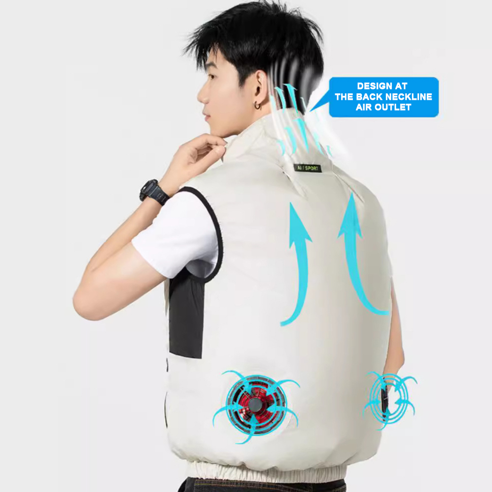 Cooling Vest Ice Fan Vest Heat - Fishing Vest recension och pris