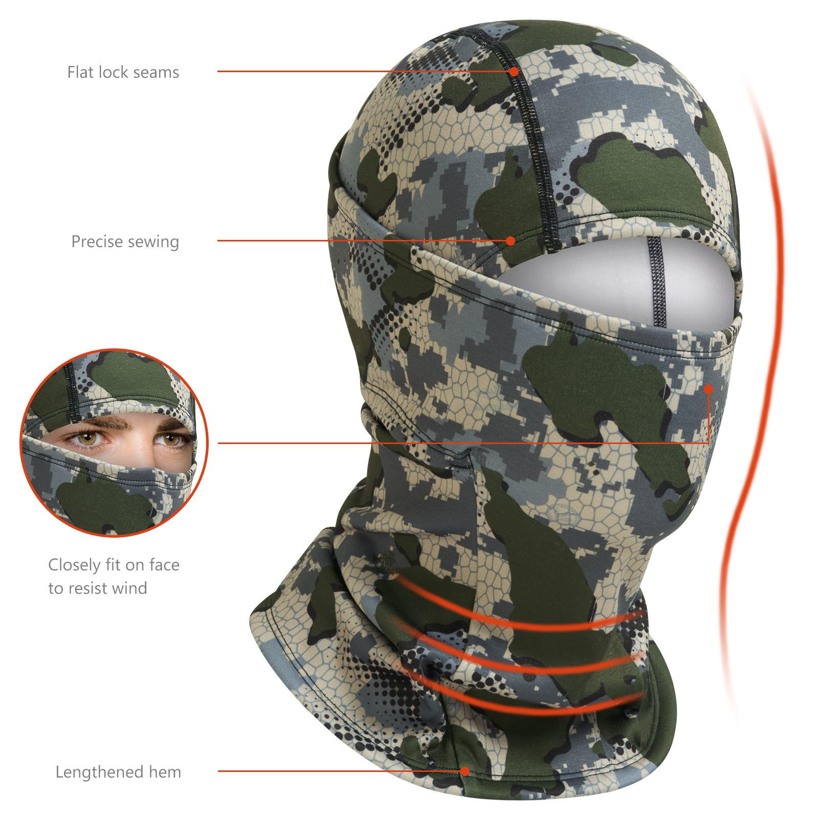 Bassdash Men Women Ninja Hood  - Fishing Hoodie recension och pris