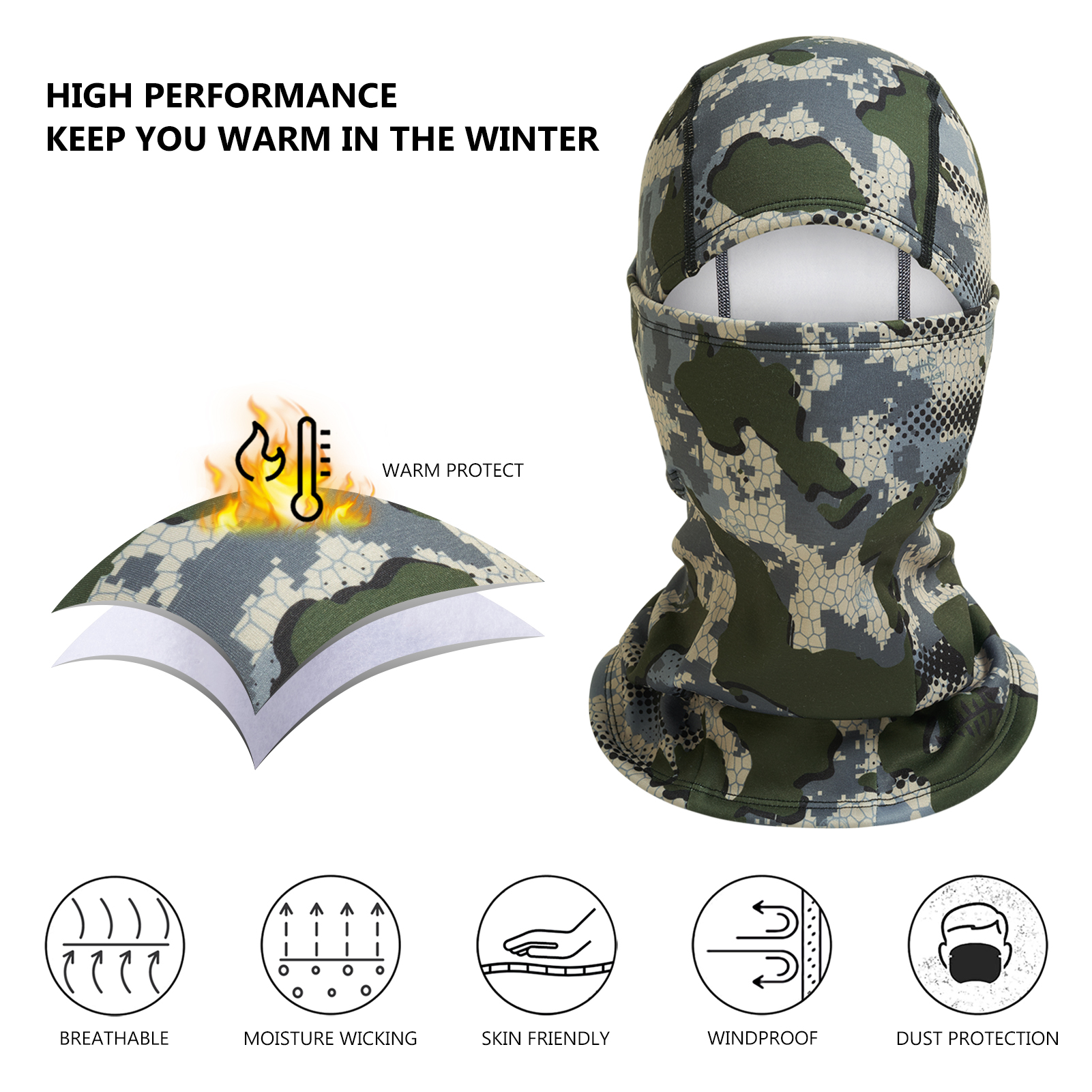 Bassdash Men Women Ninja Hood  - Fishing Hoodie recension och pris