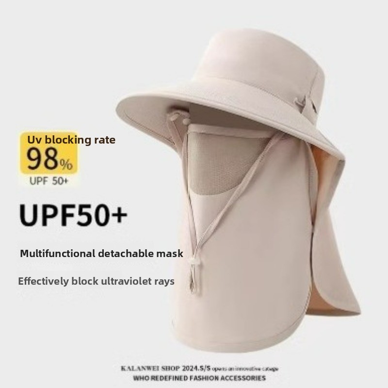 Summer Sun Hats with Face Mask - Fishing Mask Sun Protection recension och pris