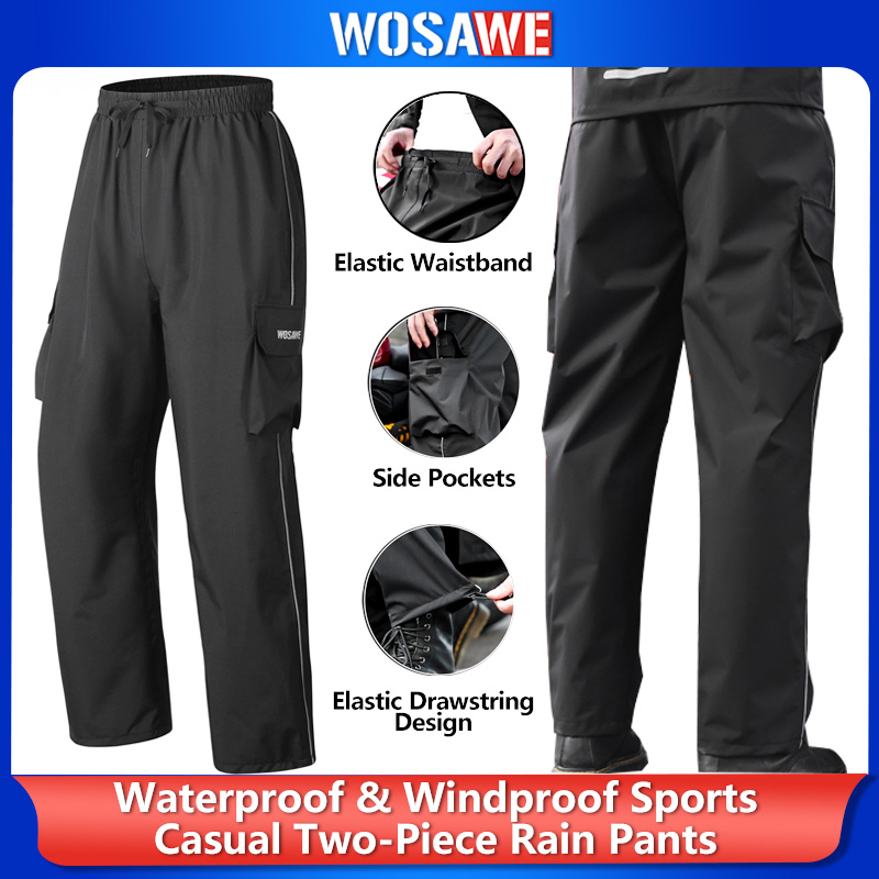 WOSAWE Motorcycle Rain Pants R - Fishing Rain Suit recension och pris