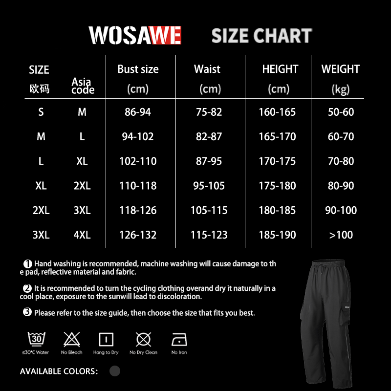 WOSAWE Motorcycle Rain Pants R - Fishing Rain Suit recension och pris