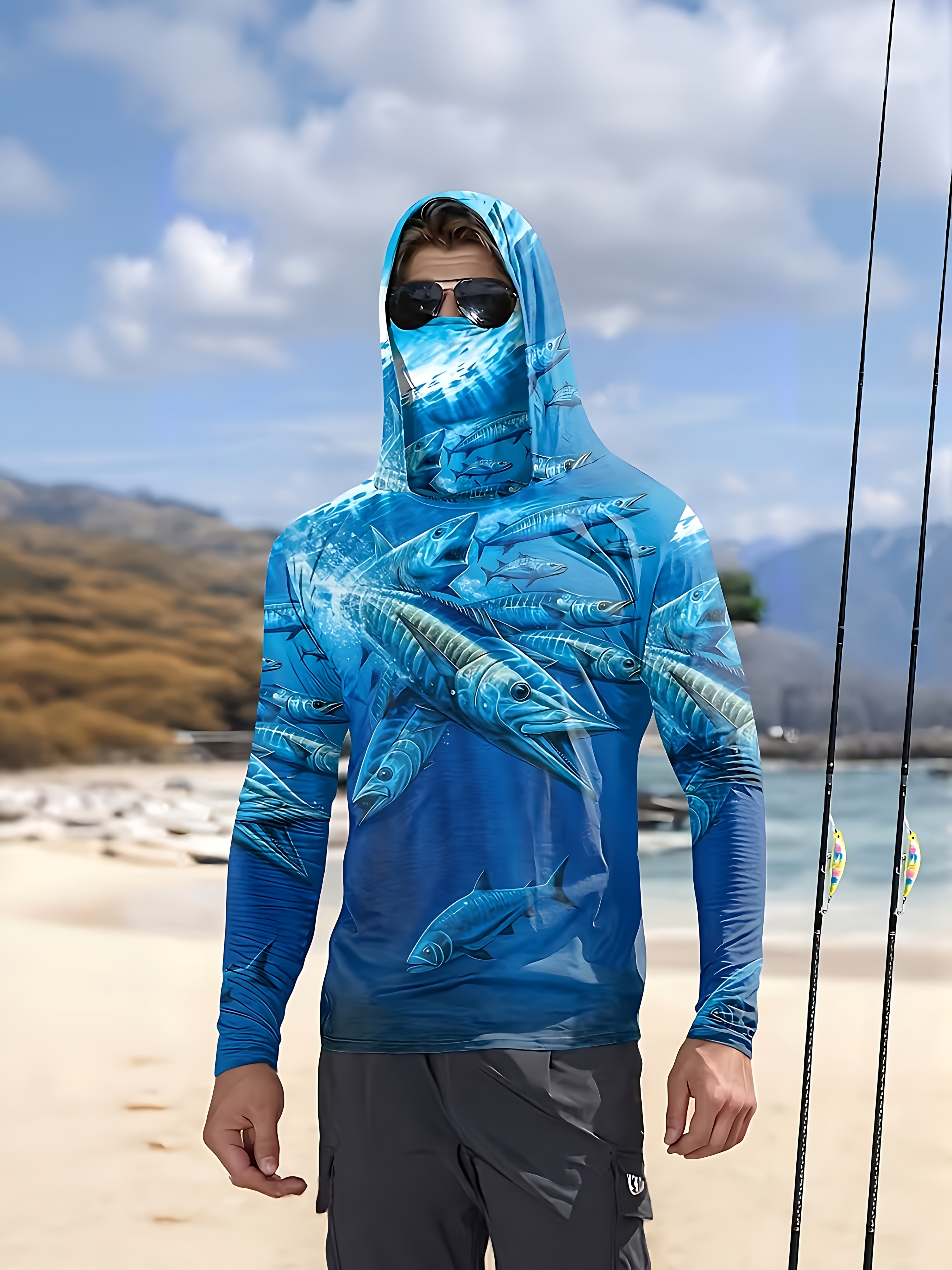 Fishing Shirt Hooded Men Fishi - Fishing Hoodie recension och pris