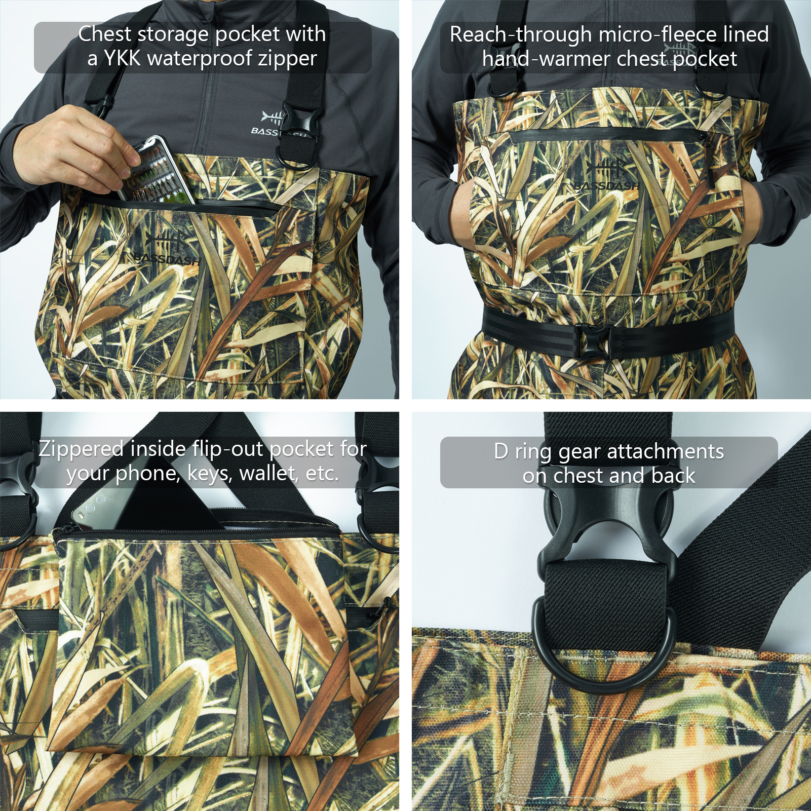 BASSDASH Men Women Boot Foot W - Fishing Waders recension och pris