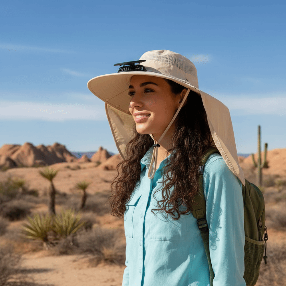 New UPF50+ Solar Fan Hat with  - Fishing Hat recension och pris