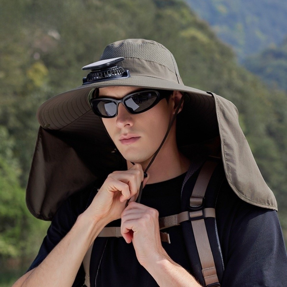 New UPF50+ Solar Fan Hat with  - Fishing Hat recension och pris