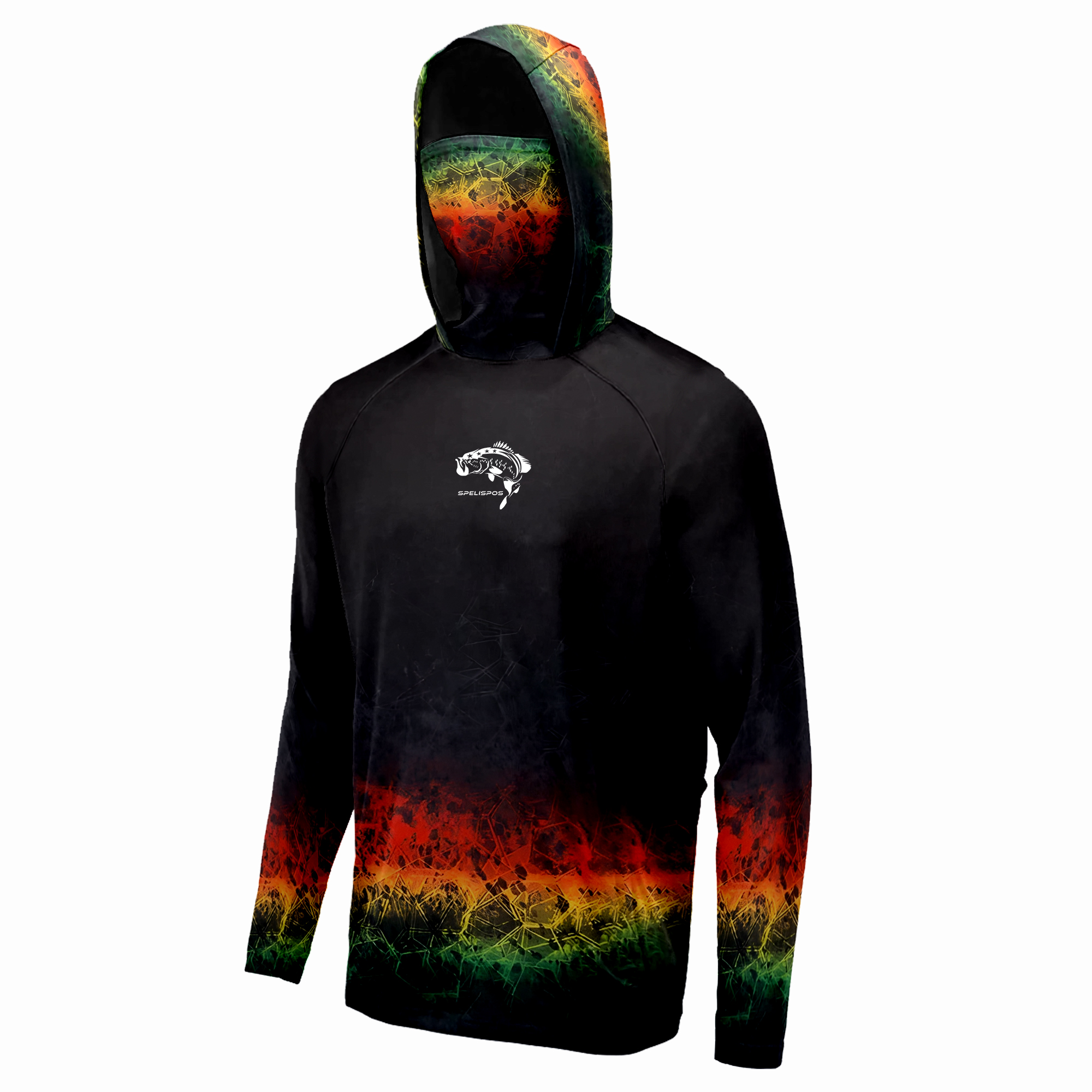 Fishing Shirt Red Hoodie Mask  - Fishing Mask Sun Protection recension och pris