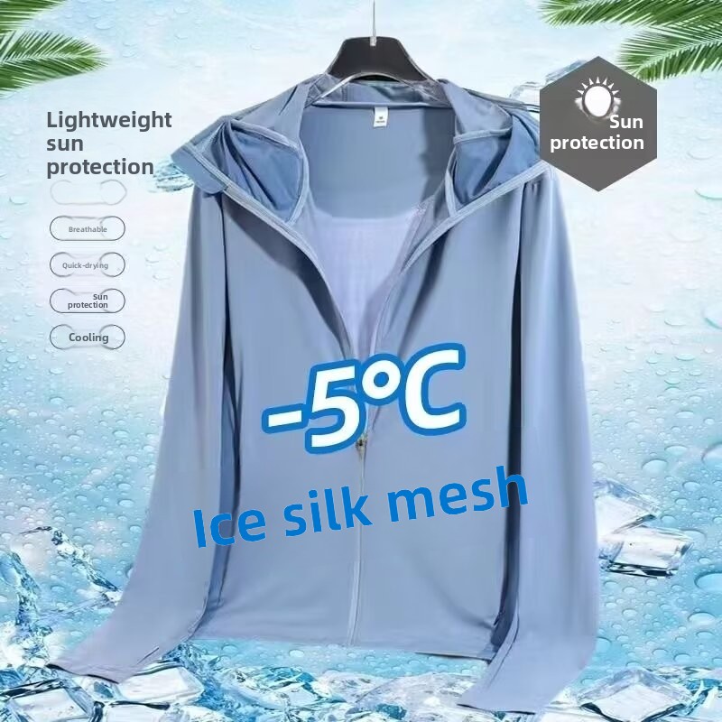 Ice Silk Men's Summer Thin Air - Fishing Shirt Uv Protection recension och pris
