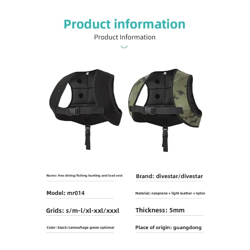 Adjustable Rubber Weight Vest, - Fishing Vest recension och pris