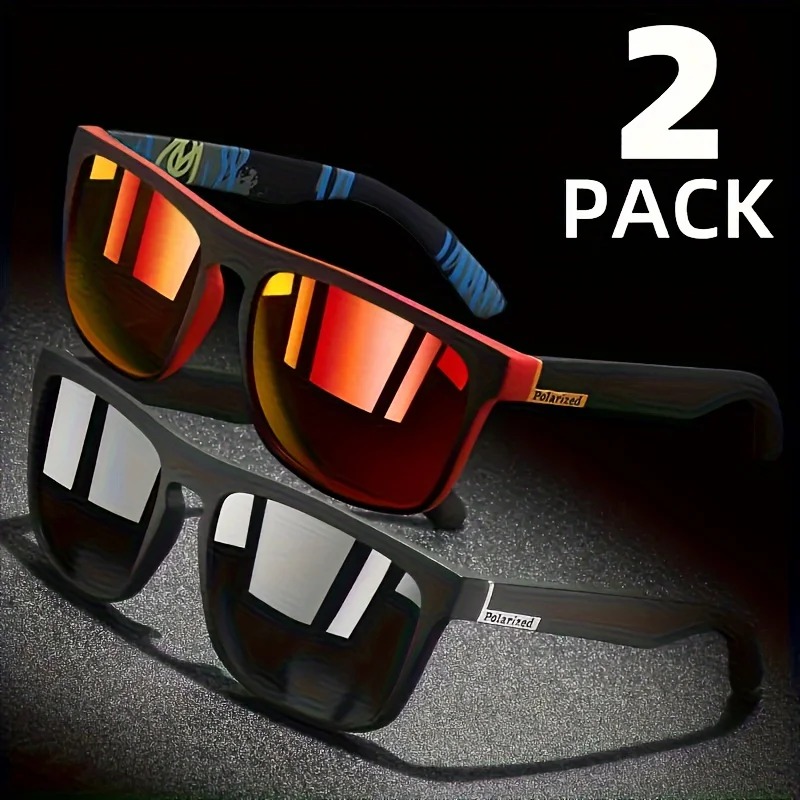 1/2pcs Square Sport Sunglasses - Fishing Sunglasses Polarized recension och pris