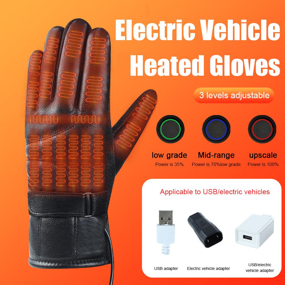 1 Pair USB Heating Gloves Rech - Fishing Gloves recension och pris