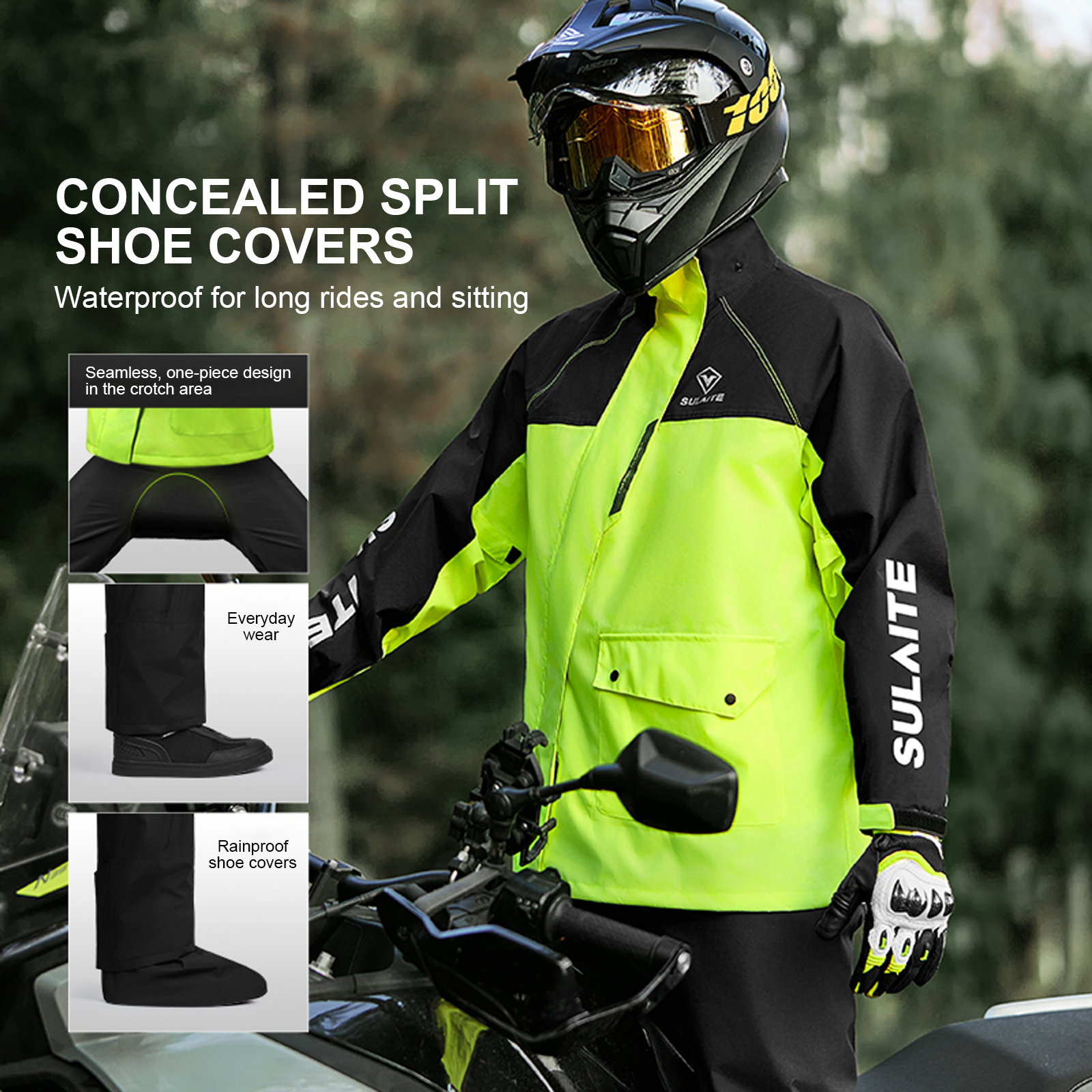 Motorcycle Rain Suit for Men & - Fishing Rain Suit recension och pris