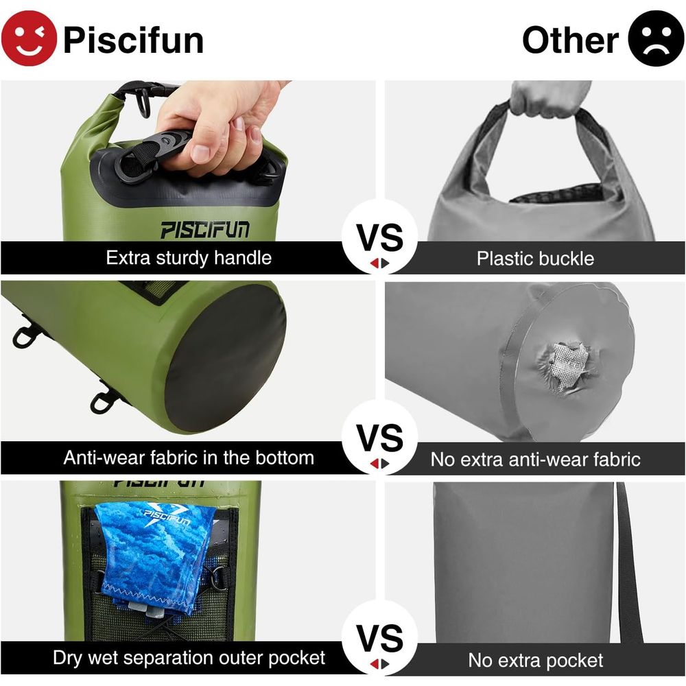 10-40L Waterproof Dry Bags for - Fishing Bag Waterproof recension och pris