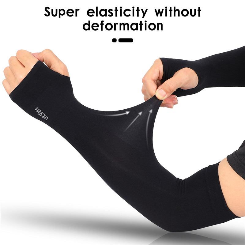 1 Pair Cycling Arm Sleeves Sun - Fishing Gloves recension och pris