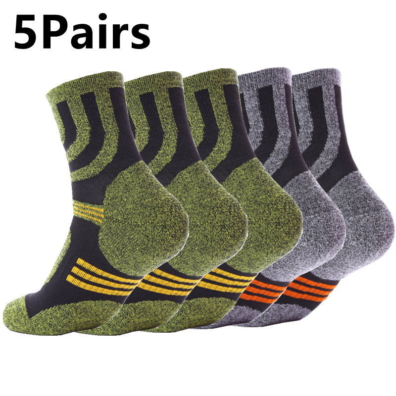 5 Pairs Socks Men Anti Blister - Fishing Socks recension och pris
