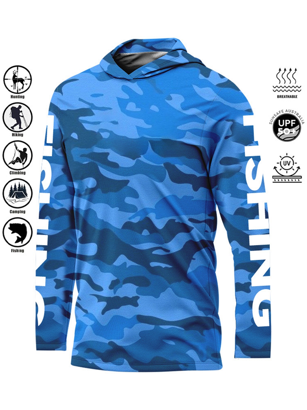 MALFC Hood Fishing Shirt Fishi - Fishing Shirt Uv Protection recension och pris