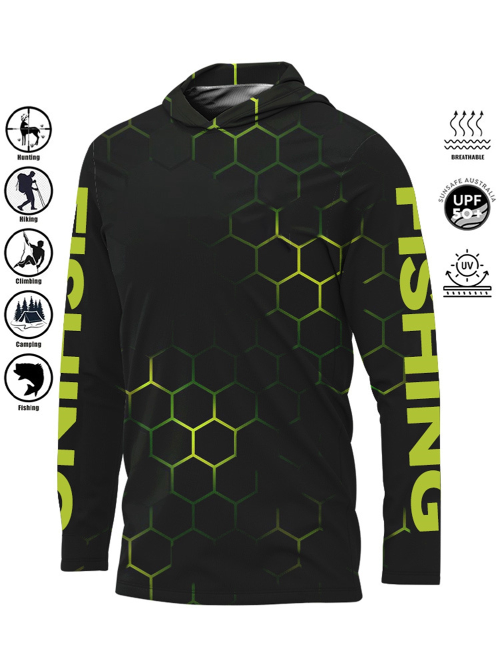 MALFC Hood Fishing Shirt Fishi - Fishing Shirt Uv Protection recension och pris